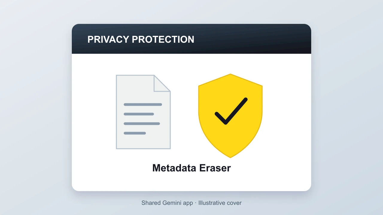 Privacy Protection — Meta-Data Eraser: illustrative tool preview