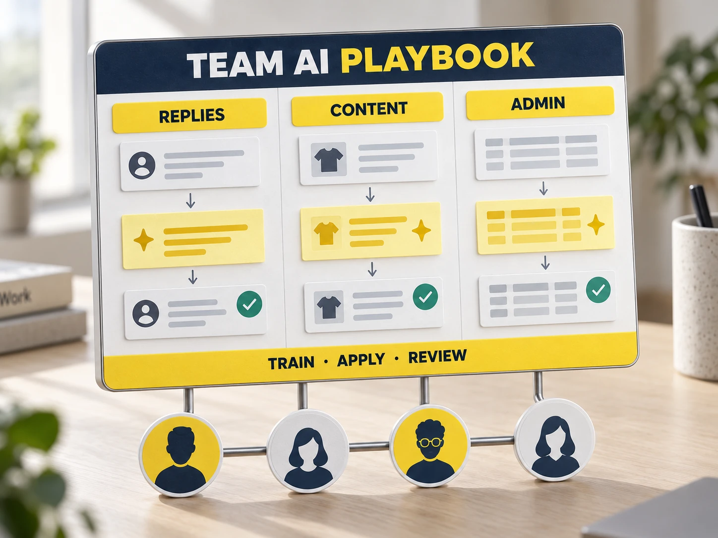 AI for your business: shared workflows, practical tools and team training