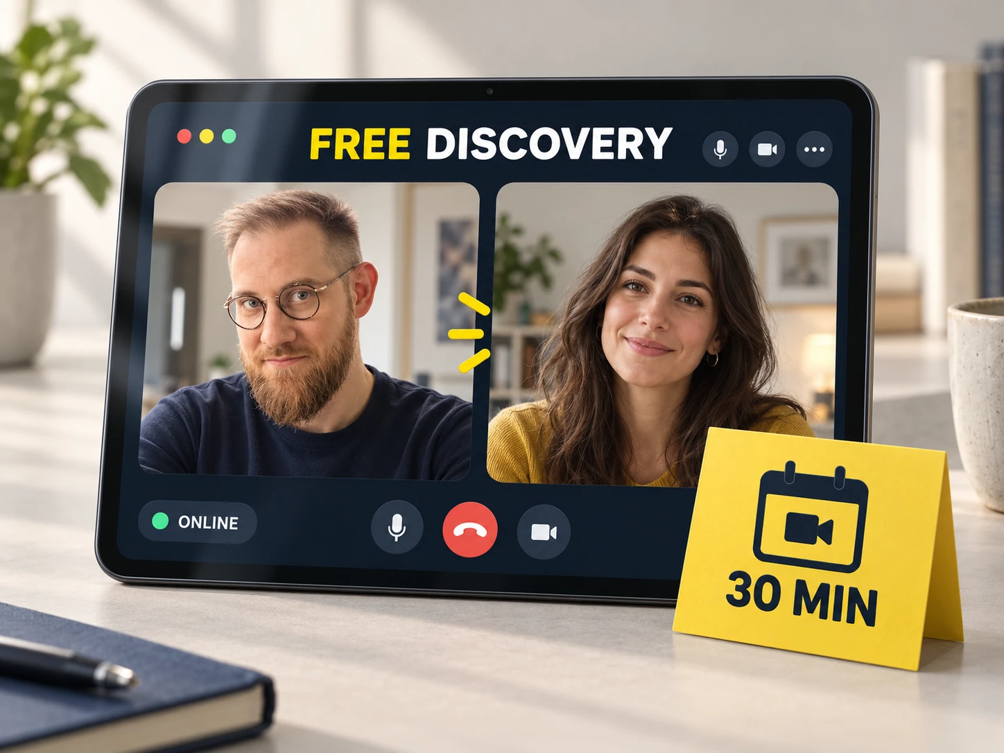 Free discovery call: a 30-minute conversation about your needs