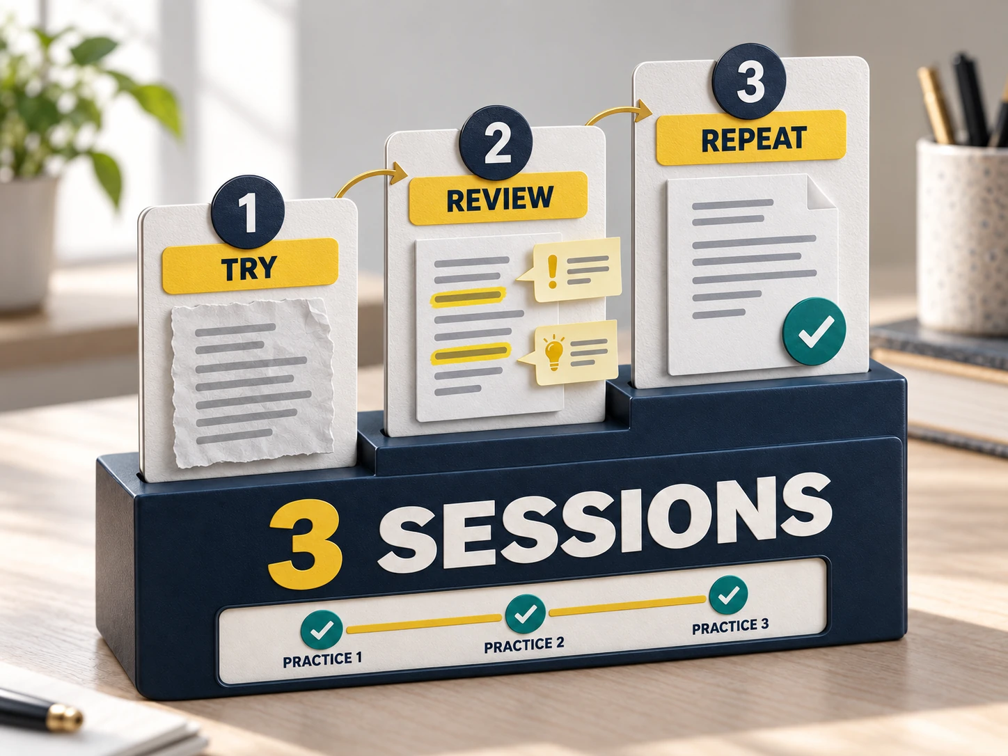 AI practice package: three coaching sessions with practice between them