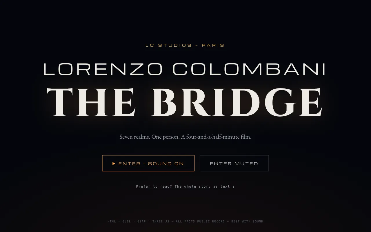 The Bridge — title screen of the film