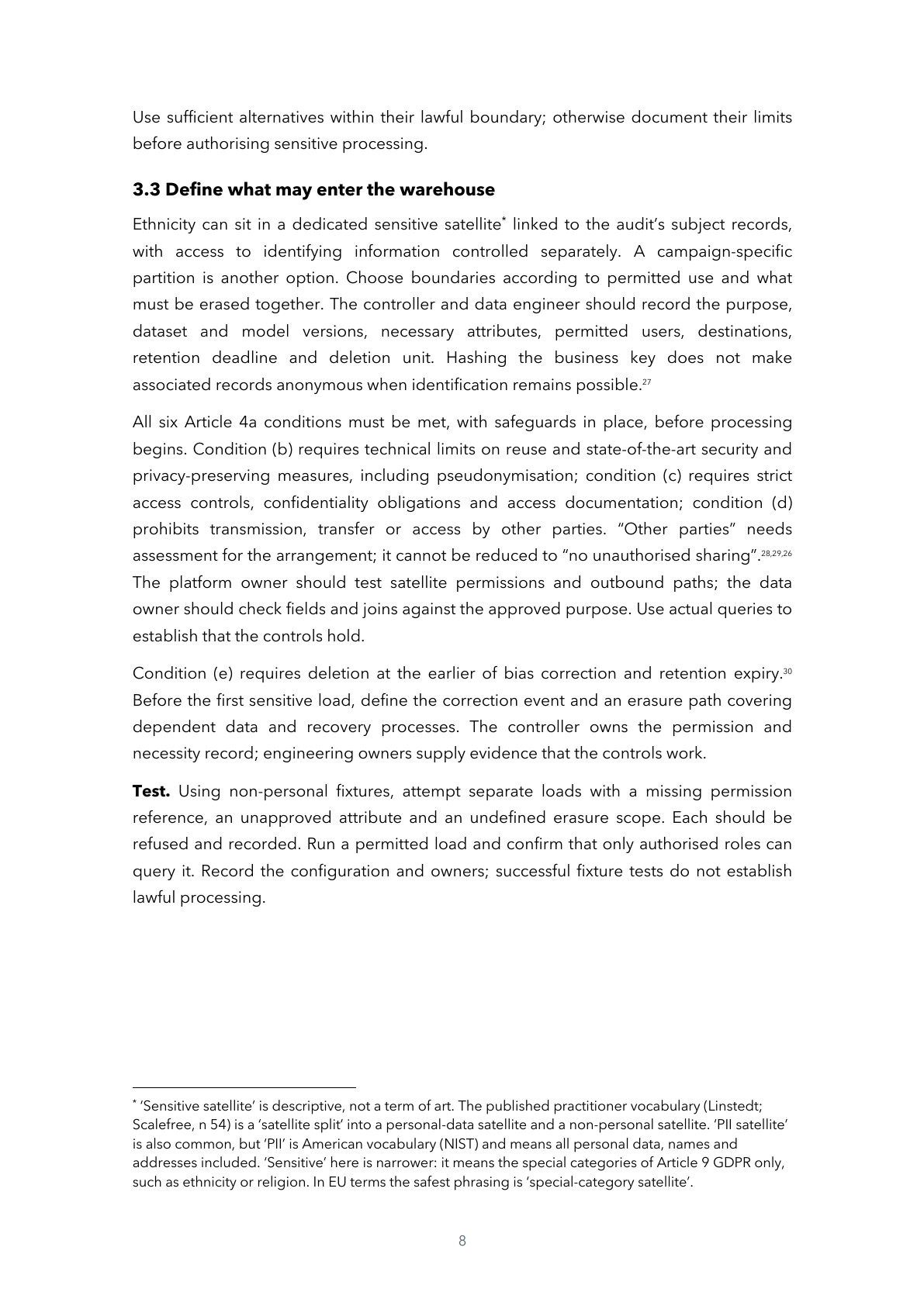 Page 8 of 24 — Keep It Secret, Keep It (in a) Safe, Then Cast It into the Fire: Engineering AI Act Data Governance — A Practical Guide for Data Teams