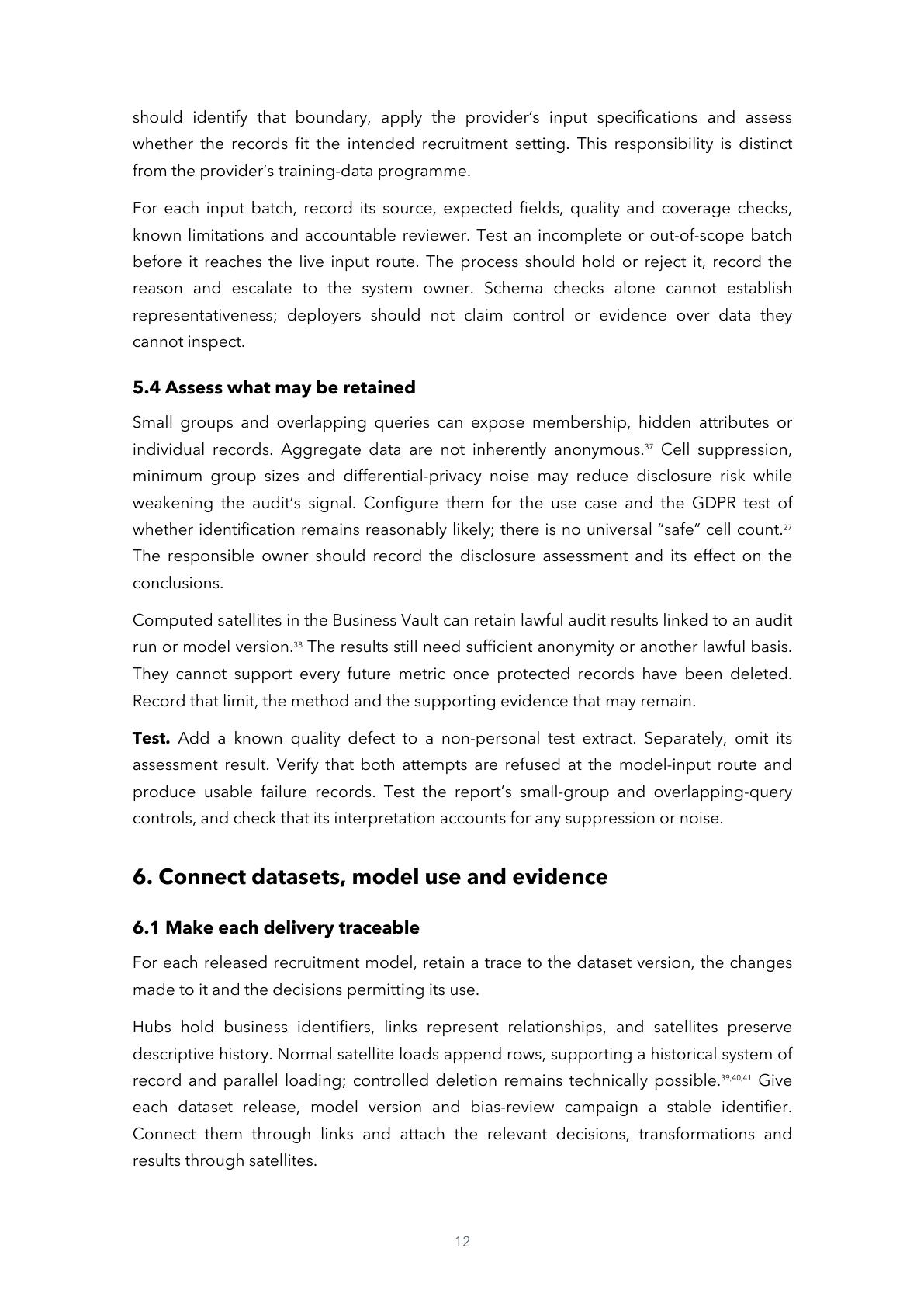 Page 12 of 24 — Keep It Secret, Keep It (in a) Safe, Then Cast It into the Fire: Engineering AI Act Data Governance — A Practical Guide for Data Teams