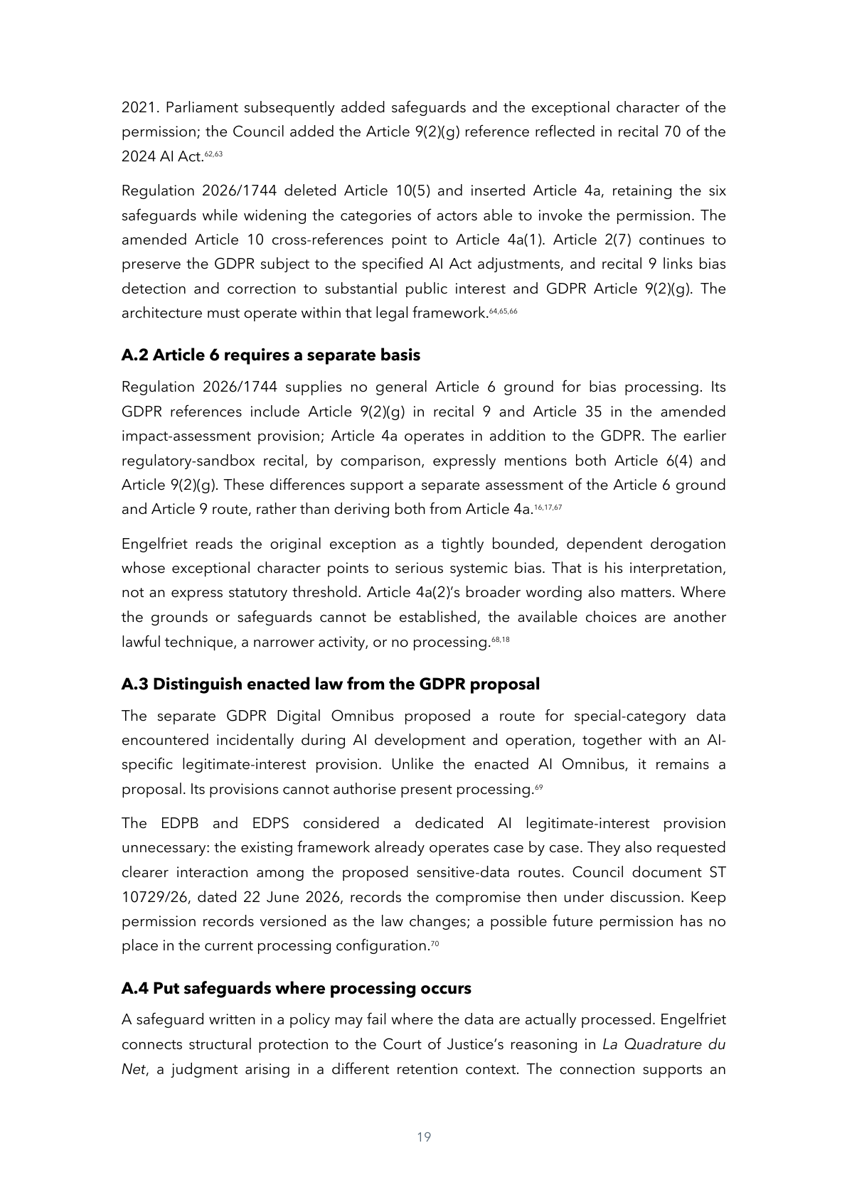Page 19 of 24 — Keep It Secret, Keep It (in a) Safe, Then Cast It into the Fire: Engineering AI Act Data Governance — A Practical Guide for Data Teams