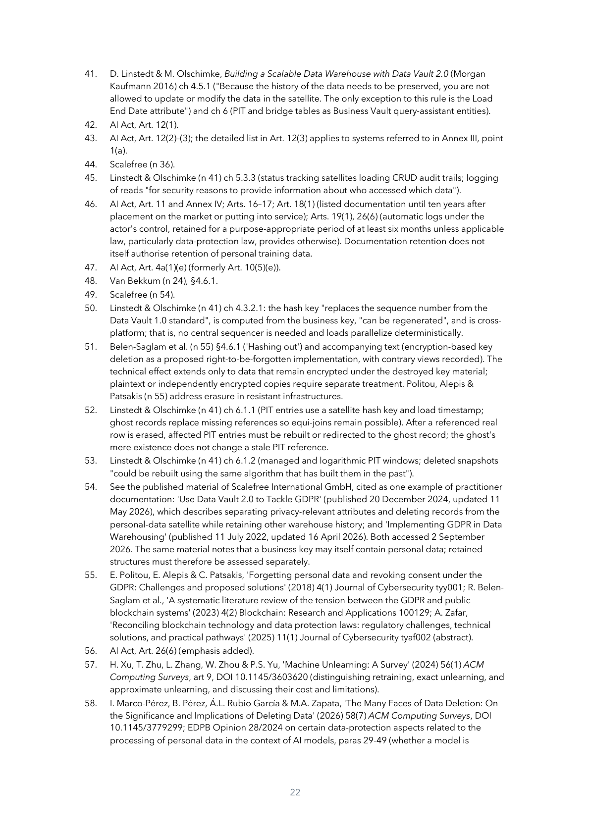 Page 22 of 24 — Keep It Secret, Keep It (in a) Safe, Then Cast It into the Fire: Engineering AI Act Data Governance — A Practical Guide for Data Teams