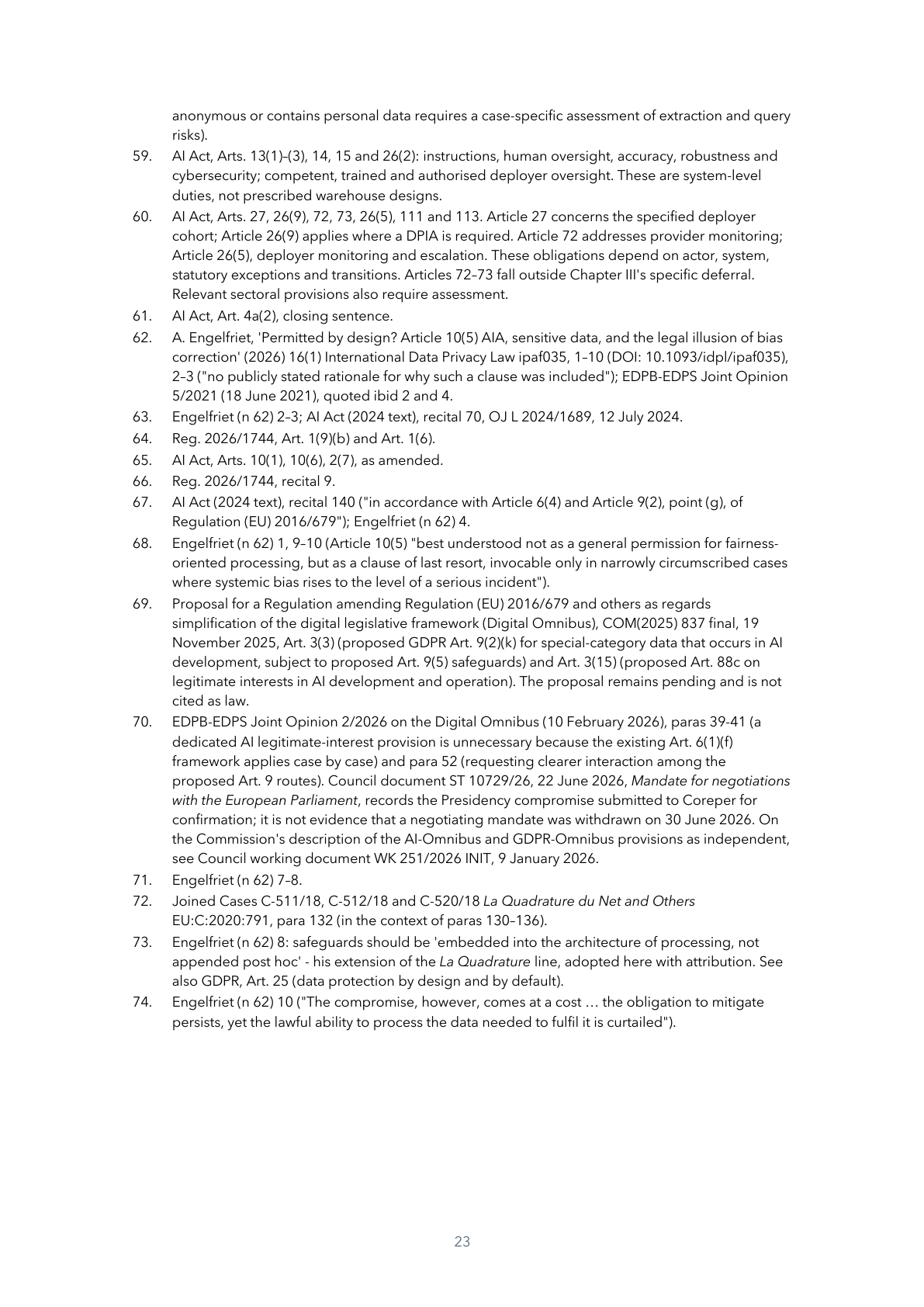 Page 23 of 24 — Keep It Secret, Keep It (in a) Safe, Then Cast It into the Fire: Engineering AI Act Data Governance — A Practical Guide for Data Teams