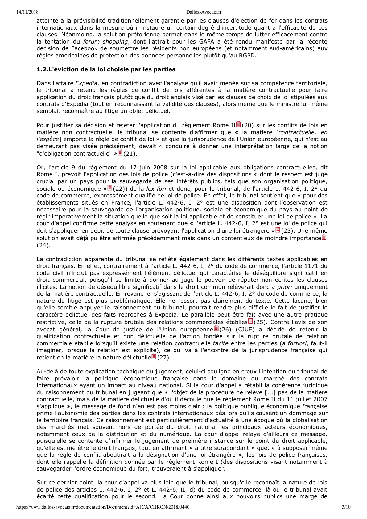 Page 3 of 10 — Le déséquilibre significatif dans les contrats commerciaux