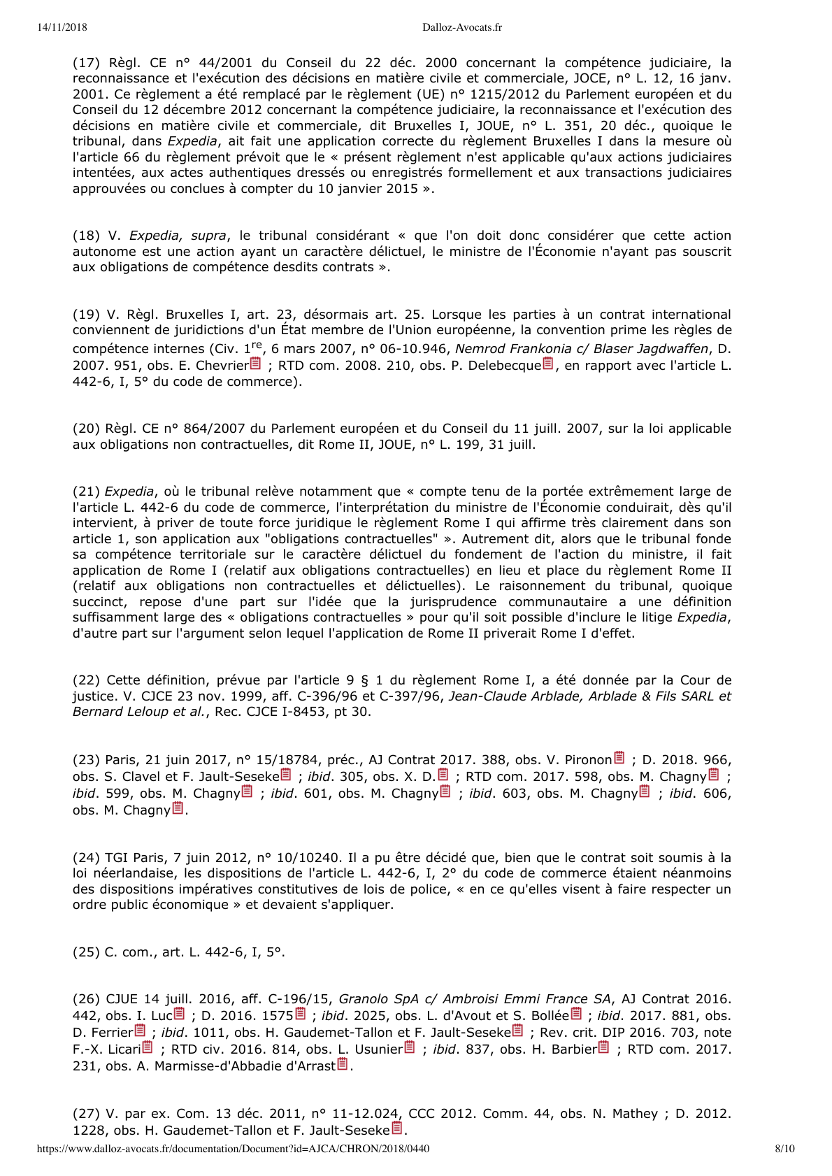 Page 8 of 10 — Le déséquilibre significatif dans les contrats commerciaux