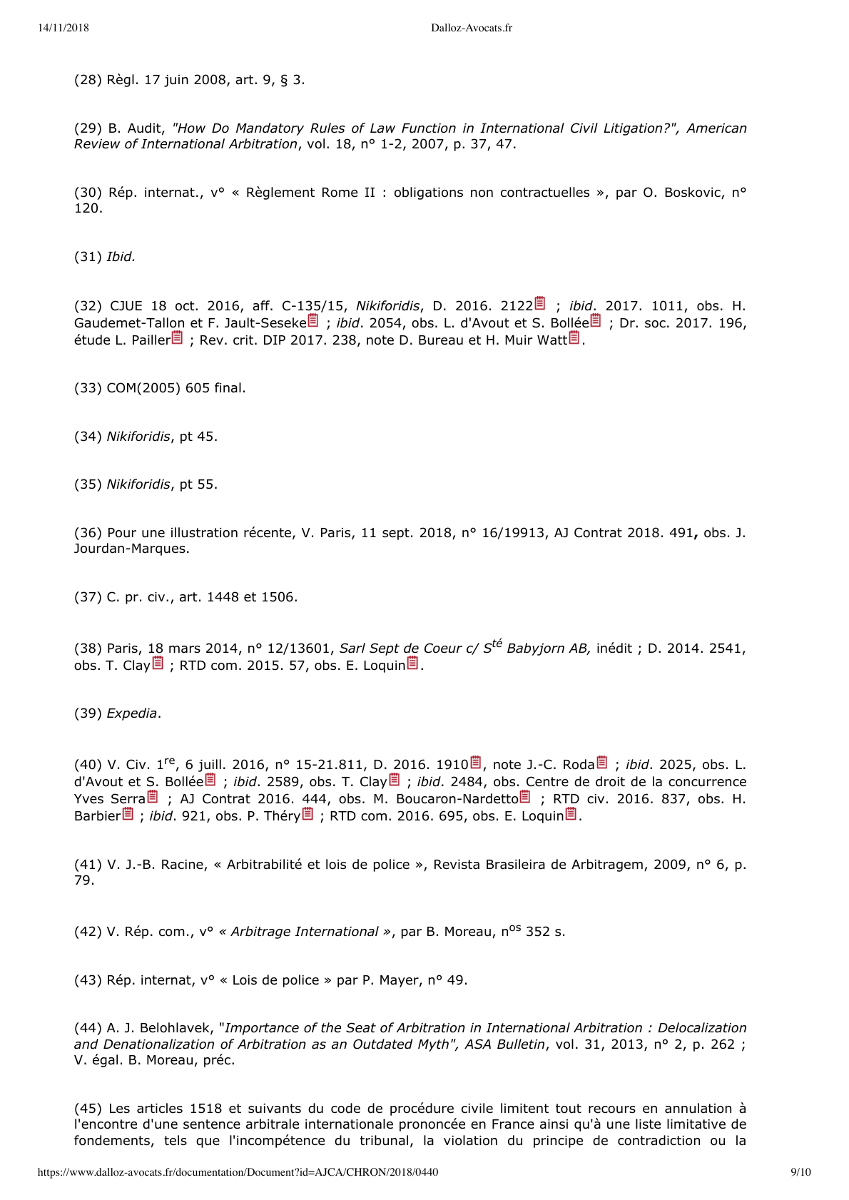 Page 9 of 10 — Le déséquilibre significatif dans les contrats commerciaux